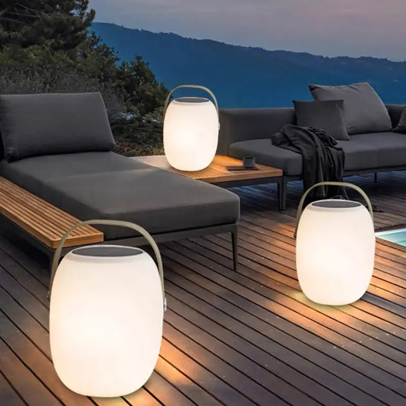 Solar PE Portable Basket LED Outdoor Waterproof Decorative Light Cuvalon