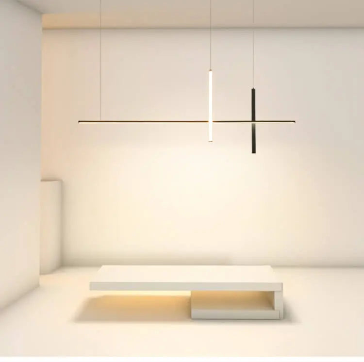 Modern Minimalist Long Line LED Chandelier Cuvalon