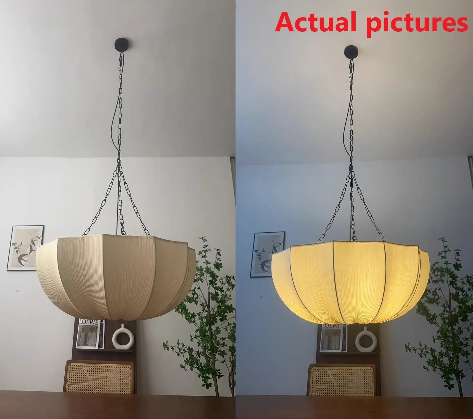 Traditional French Petal Semicircular Fabric Lampshade Iron 3/5 - Light Chandelier For Dining Room Cuvalon