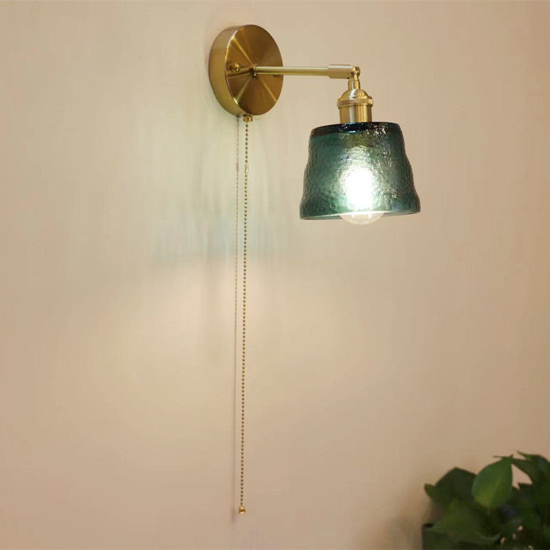 Nordic Modern Glass Creative Zipper 1-Light Wall Sconce Lamp Cuvalon