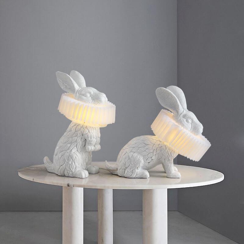Modern Creative Resin Rabbit LED 1-Light Table Lamp Cuvalon
