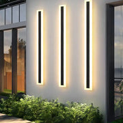 Minimalistic Elongated Bar Shaped 1-Light LED Acrylic Outdoor Waterproof Wall Light Cuvalon
