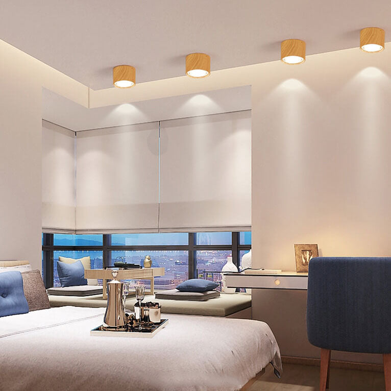 Nordic Cylinder Spotlight LED Flush Mount Ceiling Light Cuvalon