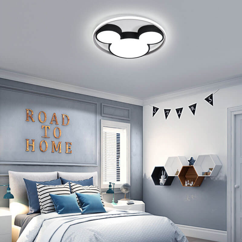 Cartoon Mouse LED Flush Mount Ceiling Light Cuvalon