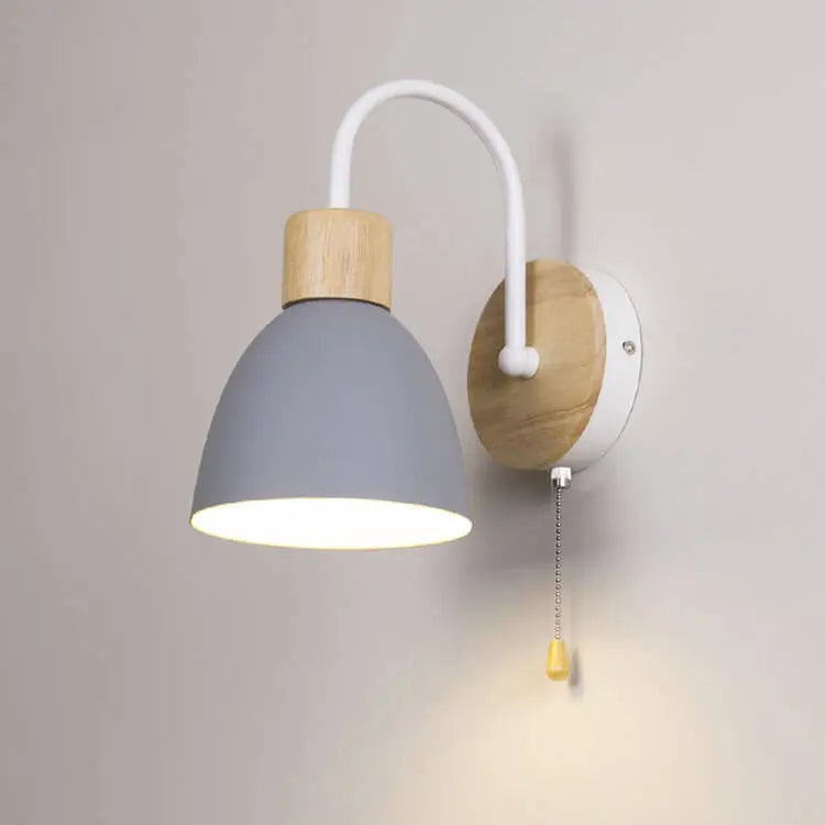 Nordic Macaron 1-Light Zipper Switch Wall Light Cuvalon