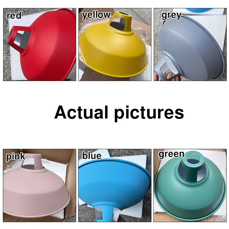 Industrial 1-Light Colorful Barn Shade Pendant Light Cuvalon