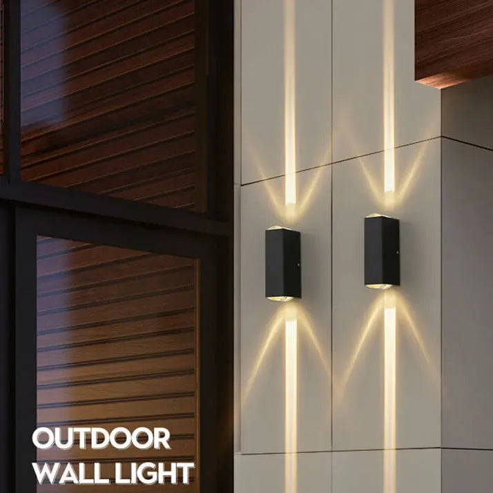 Modern Rectangular LED Outdoor Wall Sconce Lamp Cuvalon