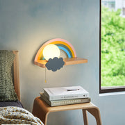 Nordic Cartoon Rainbow 1-Light  Wall Sconce Lamp Cuvalon