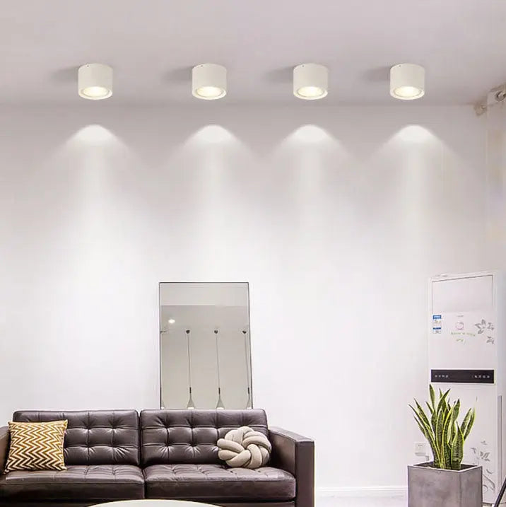 Nordic Cylinder Spotlight LED Flush Mount Ceiling Light Cuvalon