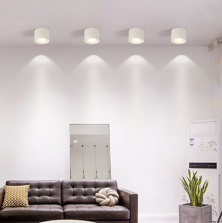 Nordic Cylinder Spotlight LED Flush Mount Ceiling Light Cuvalon