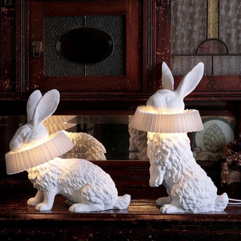 Modern Creative Resin Rabbit LED 1-Light Table Lamp Cuvalon