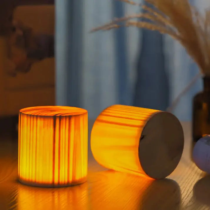 Creative Wood LED Touch Night Light Table Lamp Cuvalon