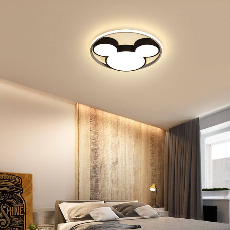 Cartoon Mouse LED Flush Mount Ceiling Light Cuvalon