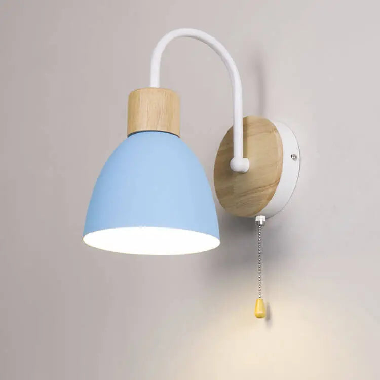 Nordic Macaron 1-Light Zipper Switch Wall Light Cuvalon