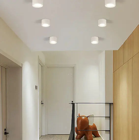 Nordic Cylinder Spotlight LED Flush Mount Ceiling Light Cuvalon