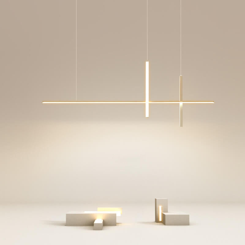 Modern Minimalist Long Line LED Chandelier Cuvalon