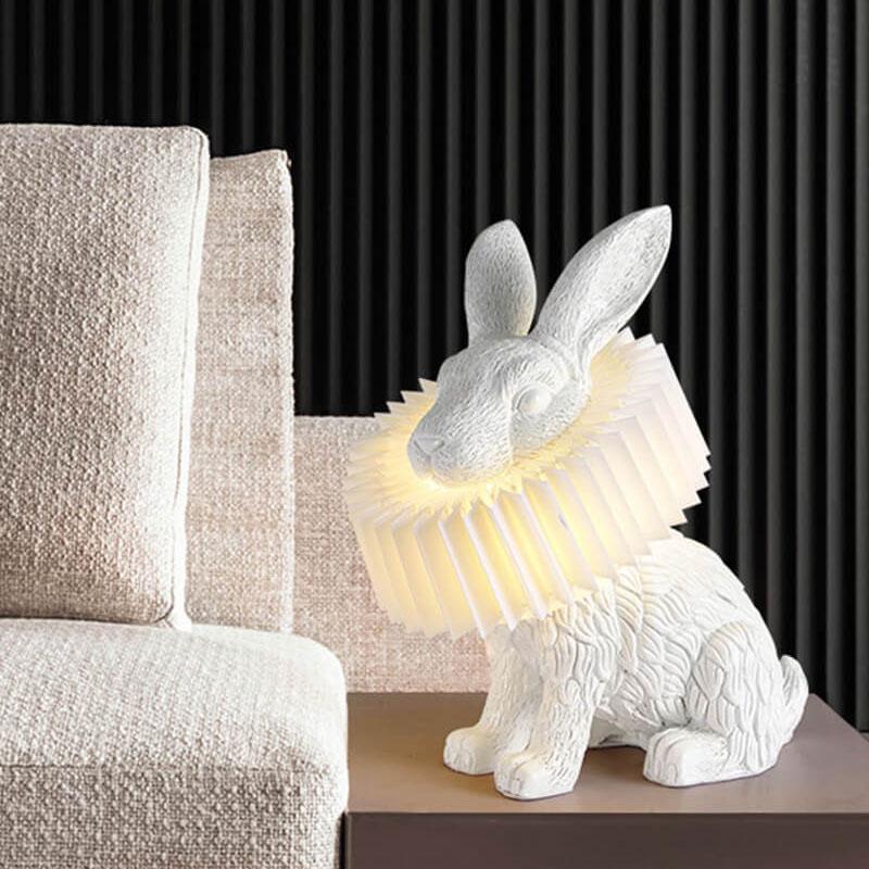 Modern Creative Resin Rabbit LED 1-Light Table Lamp Cuvalon