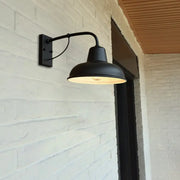 Vintage Iron Barn Waterproof Outdoor 1-Light Wall Sconce Lamp Cuvalon