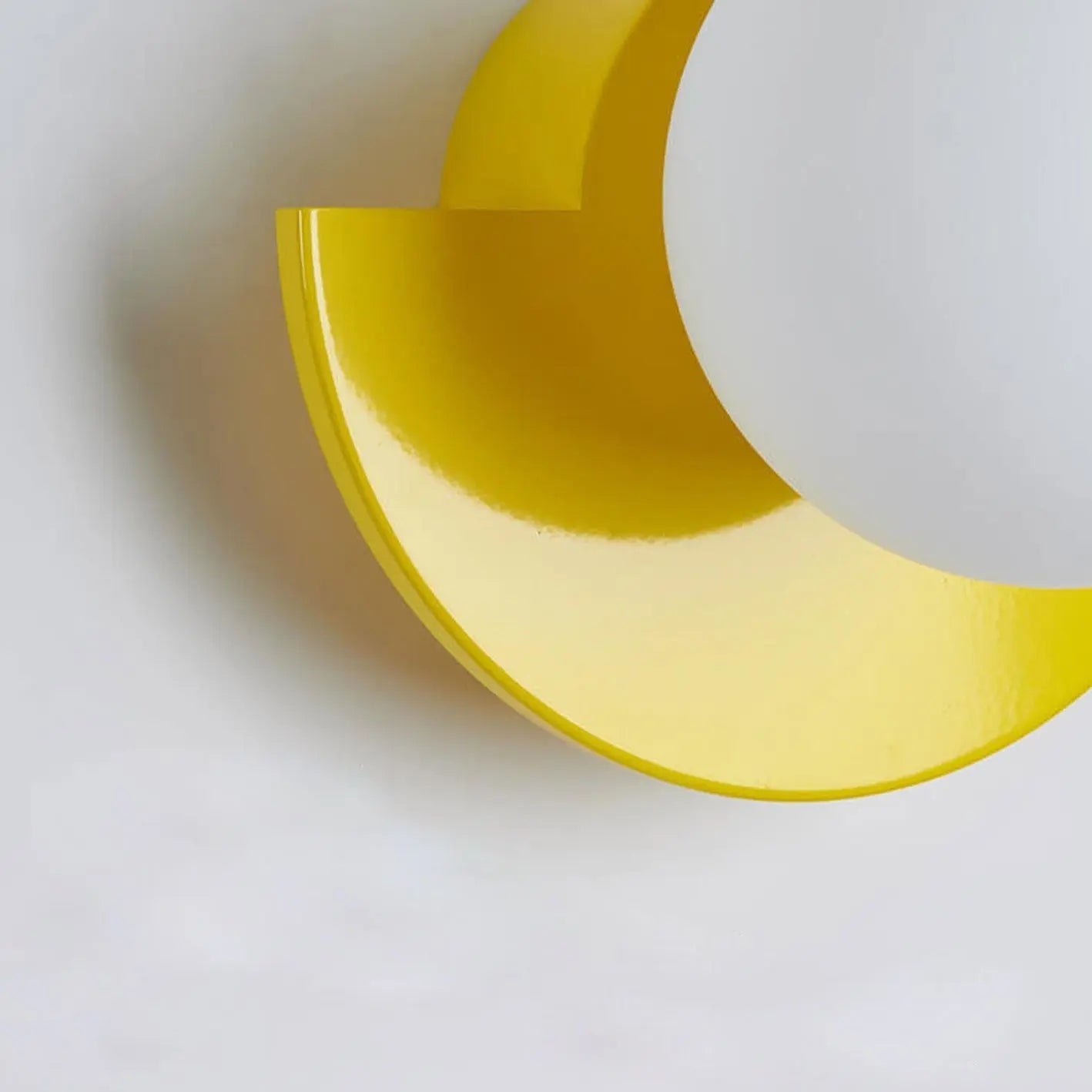 Modern Minimalist Glass Spherical Colorful Semicircle Design 1-Light Wall Sconce Lamp Cuvalon