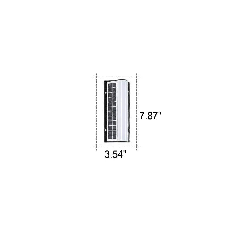 Modern Long Acrylic Solar LED Waterproof Outdoor Garden Wall Light Cuvalon