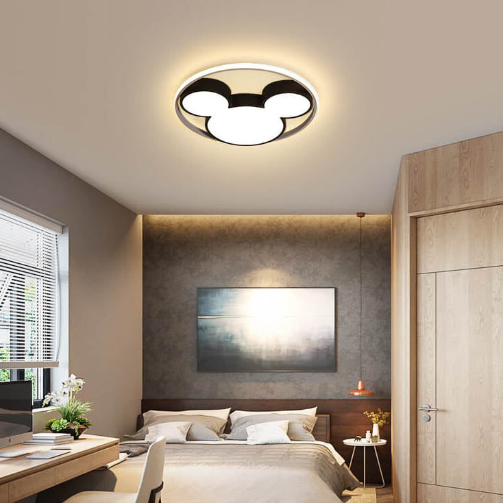 Cartoon Mouse LED Flush Mount Ceiling Light Cuvalon