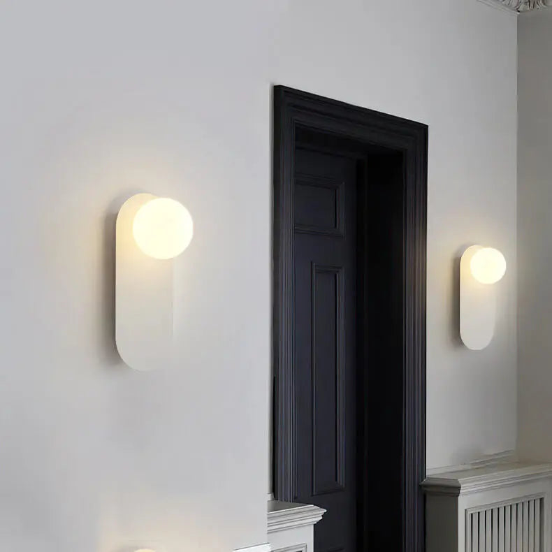 Nordic Minimalist Glass Ring Base 1-Light Wall Sconce Lamp Cuvalon