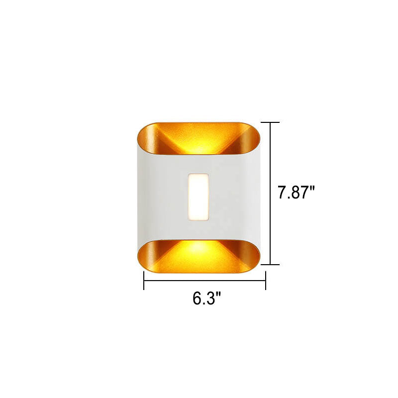 Modern Aluminum Lens Outdoor Waterproof Patio LED Wall Sconce Lamp Cuvalon