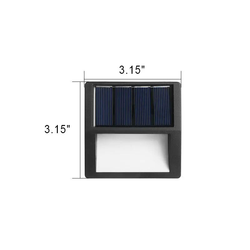 Outdoor Solar Round Square LED Waterproof Patio Step Light Cuvalon