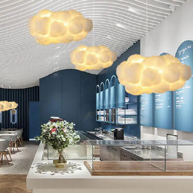 Floating Cloud 1-Light LED Pendant Light Cuvalon