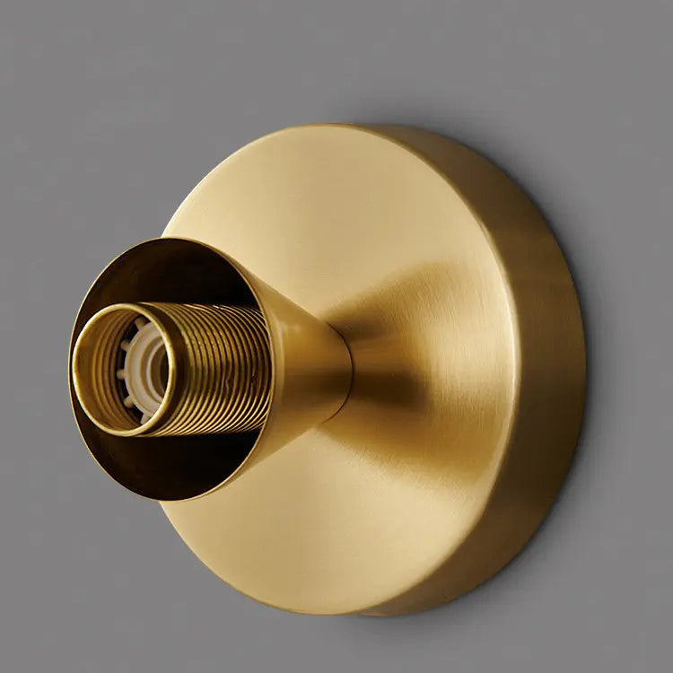 Modern Luxury Glass Sun Shape Full Copper Dual Purpose 1-Light Flush Mount Light Cuvalon