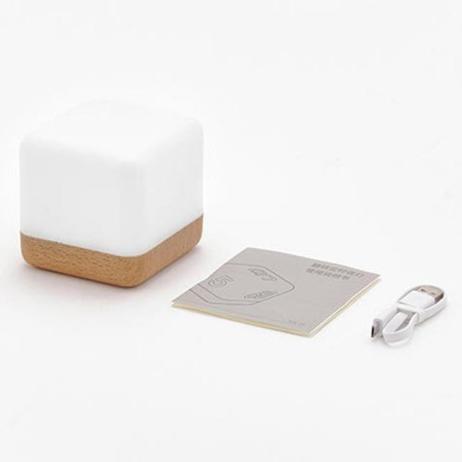 Modern Magic Cube Turn Timer Night Light USB Rechargeable LED Table Lamp Cuvalon