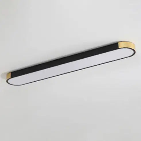Modern Minimalist Rectangular Ring LED Flush Mount Ceiling Light Cuvalon