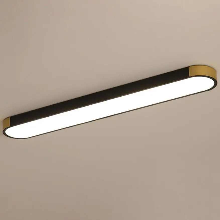 Modern Minimalist Rectangular Ring LED Flush Mount Ceiling Light Cuvalon