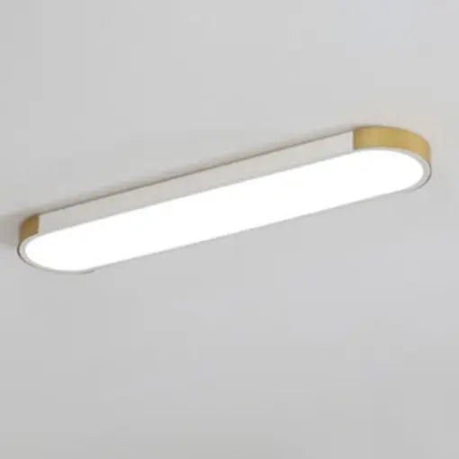 Modern Minimalist Rectangular Ring LED Flush Mount Ceiling Light Cuvalon