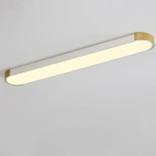 Modern Minimalist Rectangular Ring LED Flush Mount Ceiling Light Cuvalon
