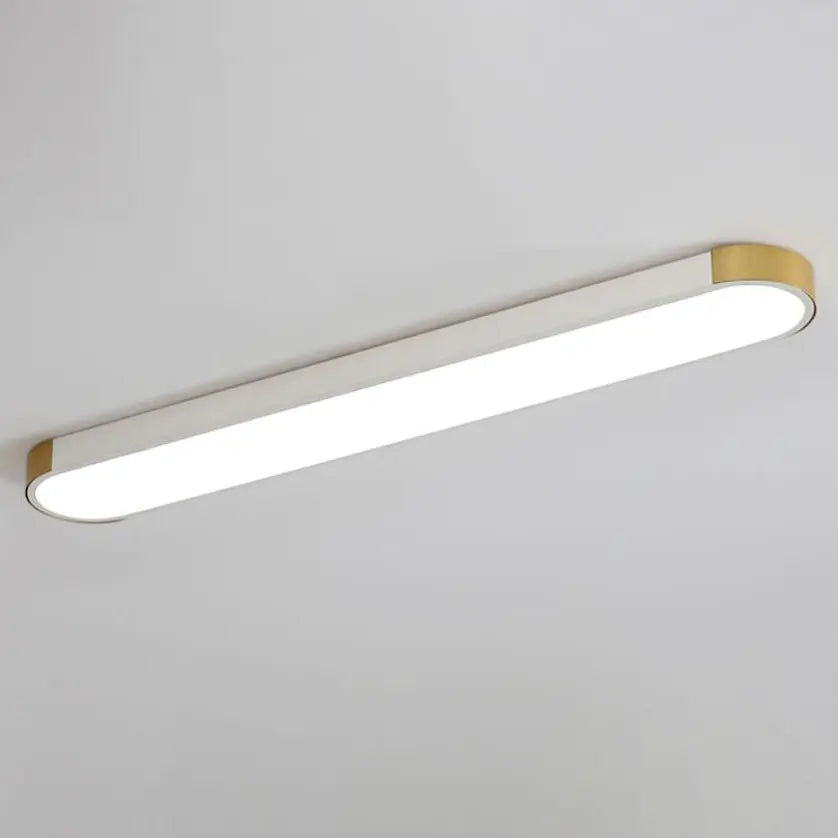 Modern Minimalist Rectangular Ring LED Flush Mount Ceiling Light Cuvalon