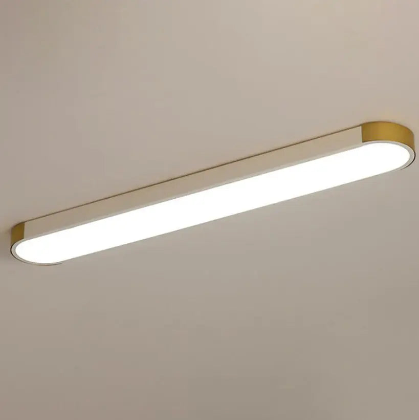 Modern Minimalist Rectangular Ring LED Flush Mount Ceiling Light Cuvalon
