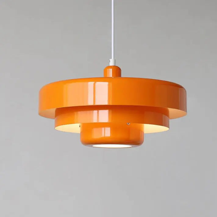 Nordic Vintage Multi-Layered Round Metal 1-Light Pendant Light Cuvalon