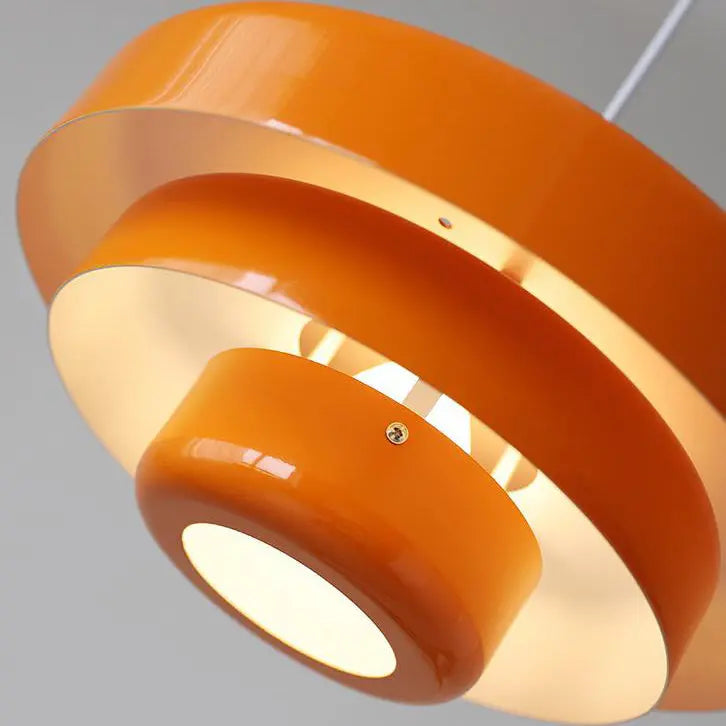 Nordic Vintage Multi-Layered Round Metal 1-Light Pendant Light Cuvalon