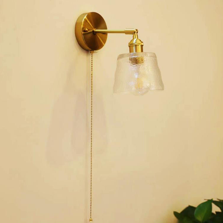 Nordic Modern Glass Creative Zipper 1-Light Wall Sconce Lamp Cuvalon