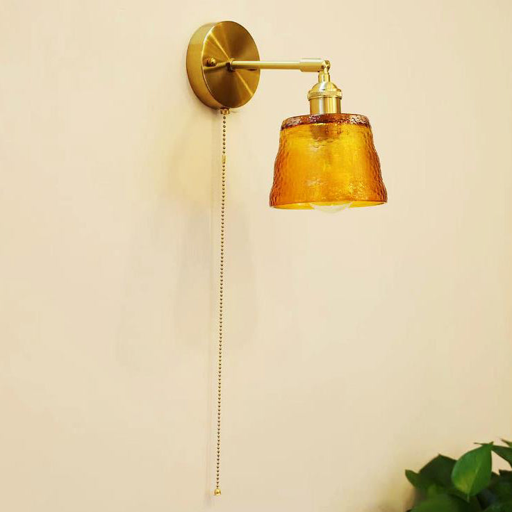 Nordic Modern Glass Creative Zipper 1-Light Wall Sconce Lamp Cuvalon