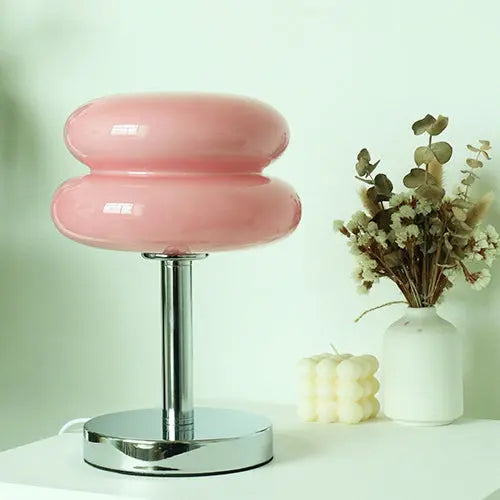 Modern Glass Tart Design 1-Light Table Lamp Cuvalon