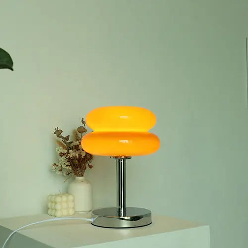 Modern Glass Tart Design 1-Light Table Lamp Cuvalon