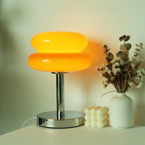 Modern Glass Tart Design 1-Light Table Lamp Cuvalon