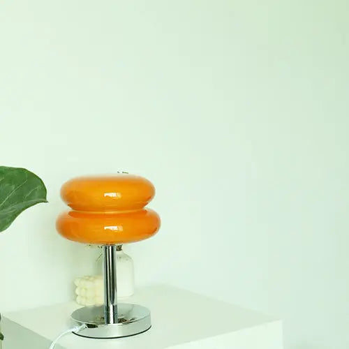 Modern Glass Tart Design 1-Light Table Lamp Cuvalon