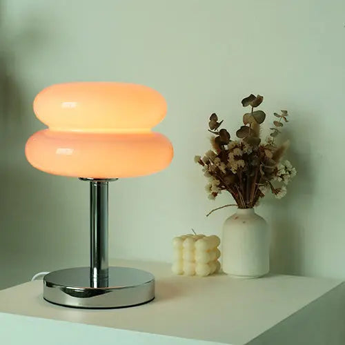 Modern Glass Tart Design 1-Light Table Lamp Cuvalon