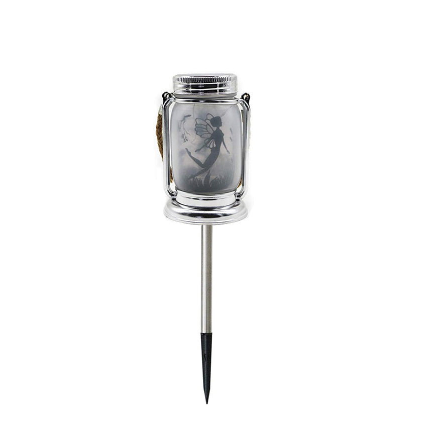 Solar Creative Fairy Frosted Glass Jar LED Outdoor Light Cuvalon