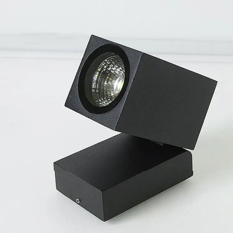Modern Outdoor Waterproof Square Spotlight Adjustable Angle LED Garden Wall Sconce Lamp Cuvalon