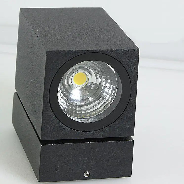 Modern Outdoor Waterproof Square Spotlight Adjustable Angle LED Garden Wall Sconce Lamp Cuvalon