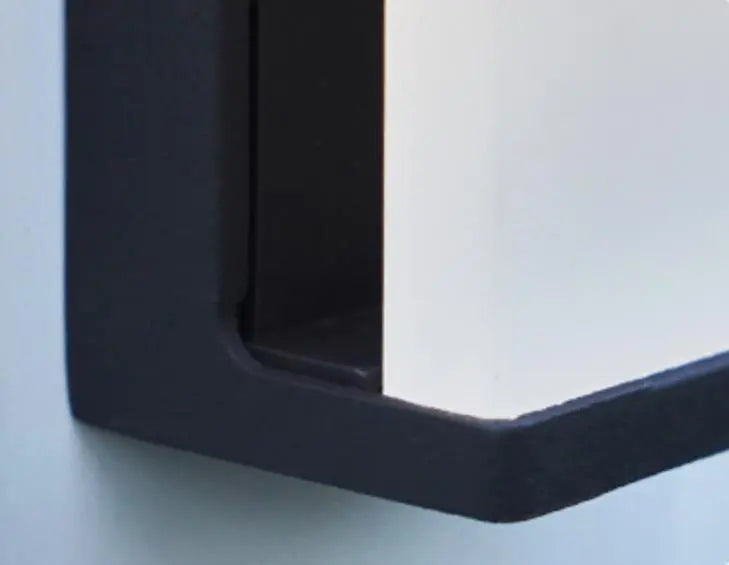 Solar Square Frosted Glass Waterproof Outdoor LED Wall Sconce Lamp Cuvalon